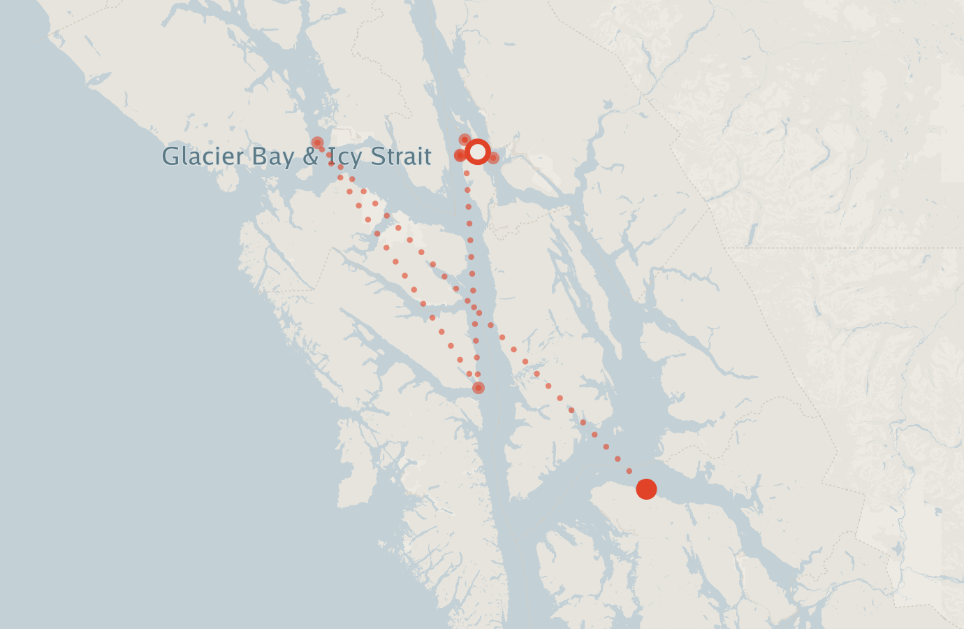 Activity map — real sighting points on an OpenStreetMap basemap