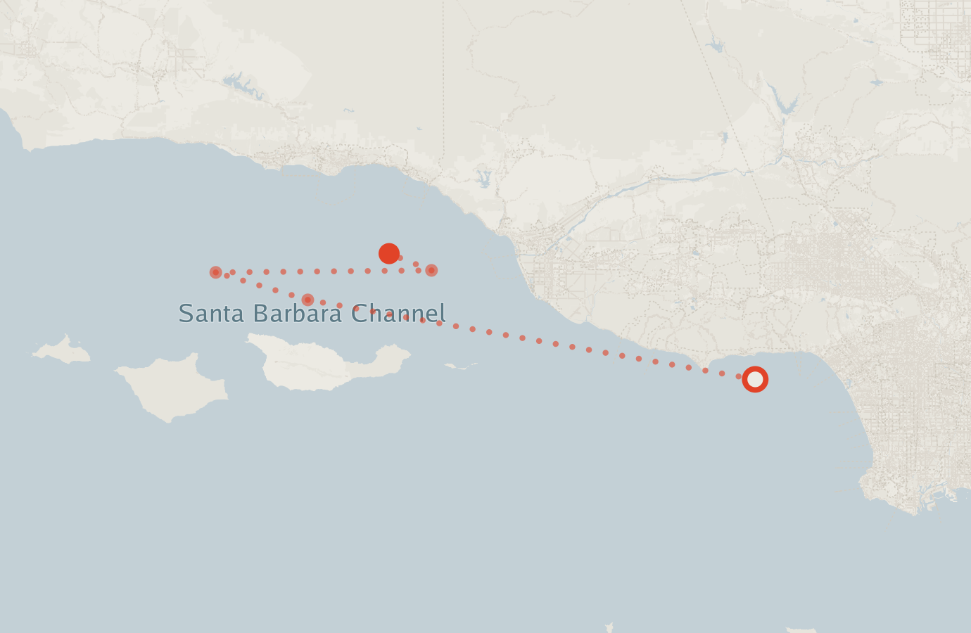 Activity map — real sighting points on an OpenStreetMap basemap