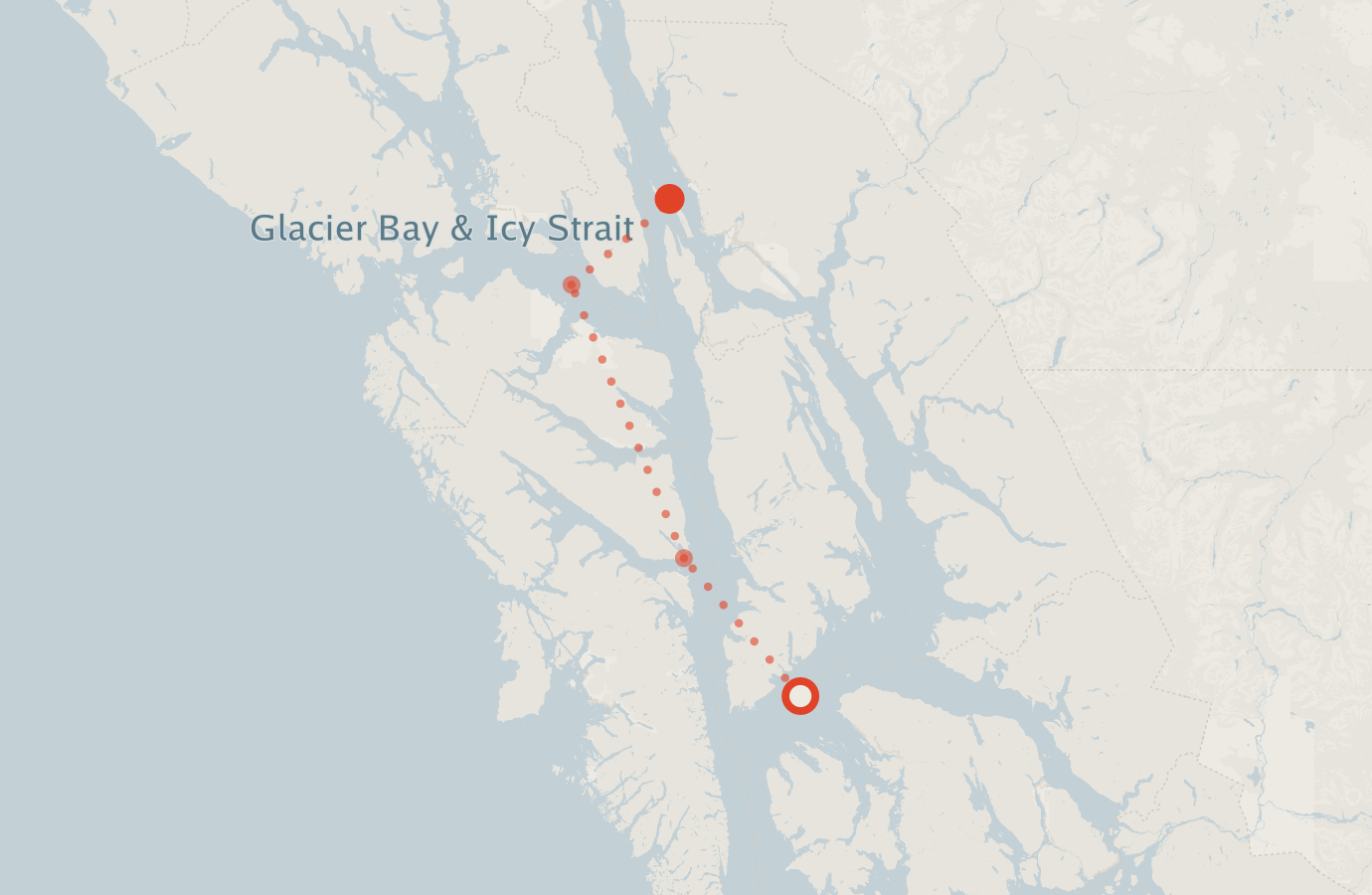 Activity map — real sighting points on an OpenStreetMap basemap