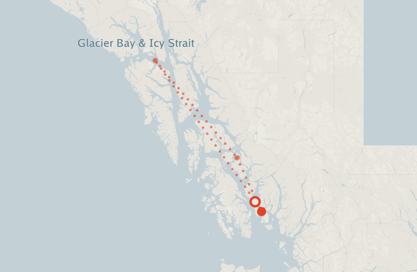 Activity map — real sighting points on an OpenStreetMap basemap