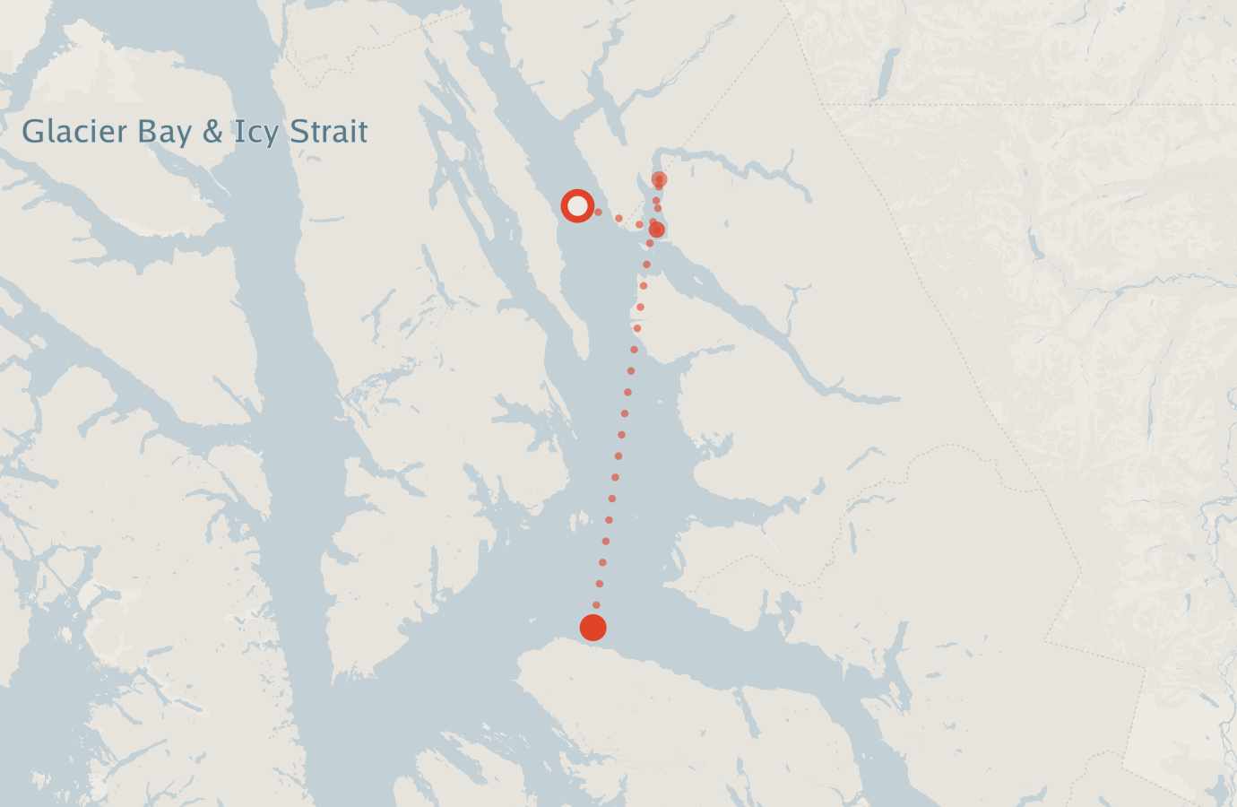 Activity map — real sighting points on an OpenStreetMap basemap