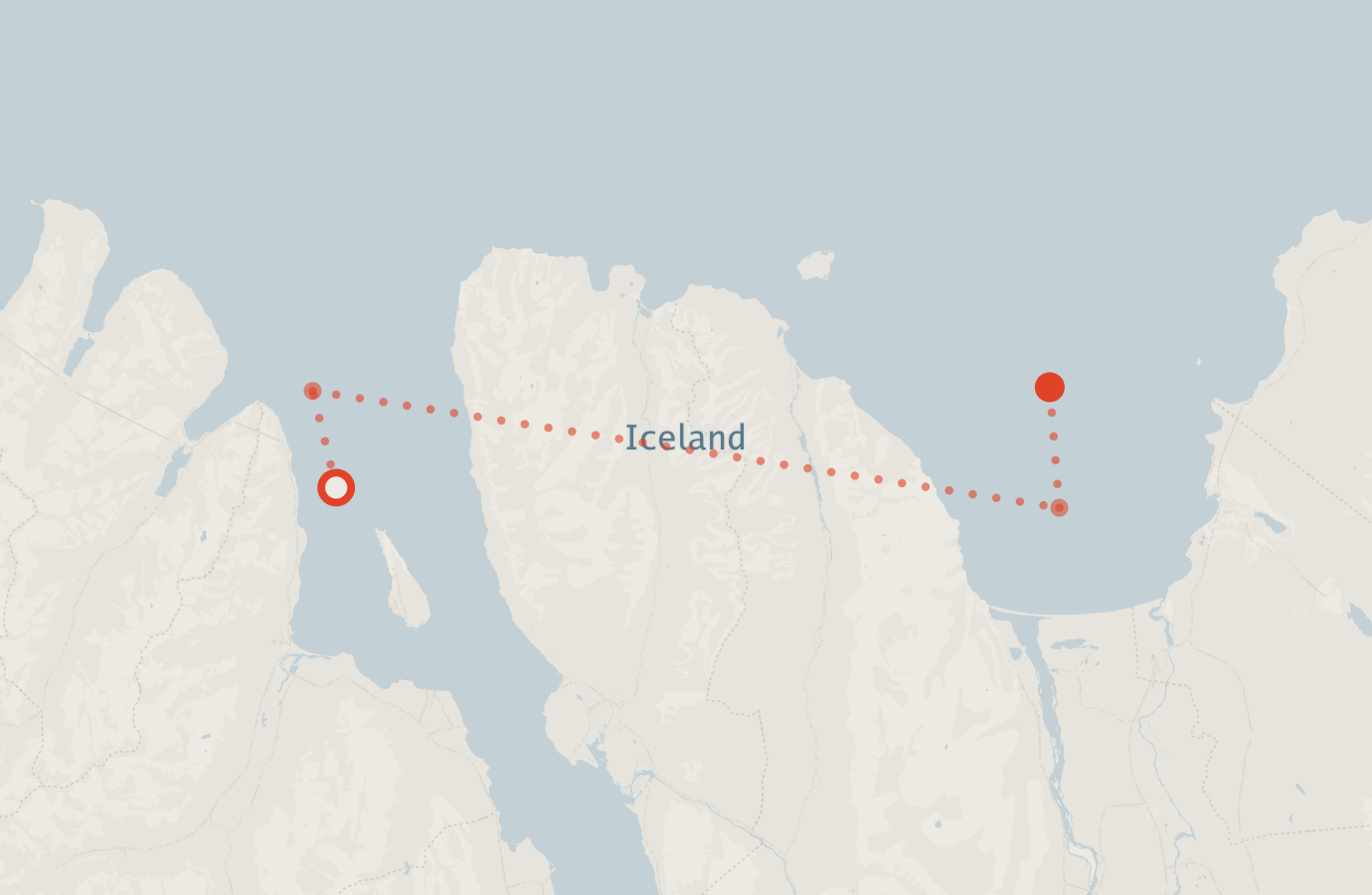 Activity map — real sighting points on an OpenStreetMap basemap