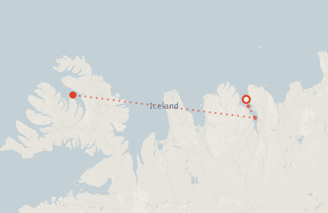 Activity map — real sighting points on an OpenStreetMap basemap