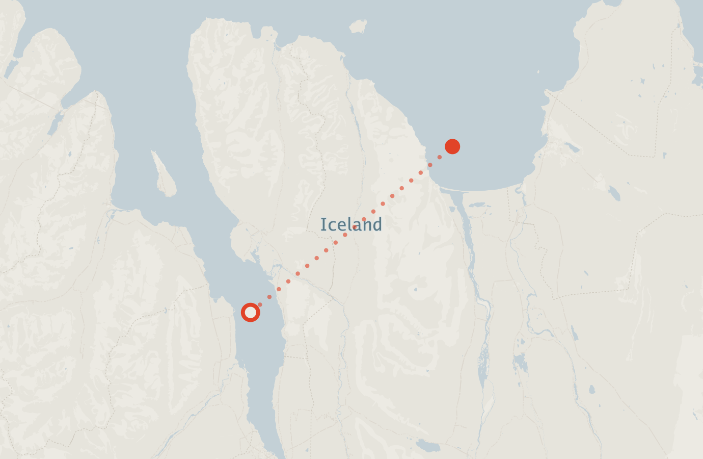 Activity map — real sighting points on an OpenStreetMap basemap