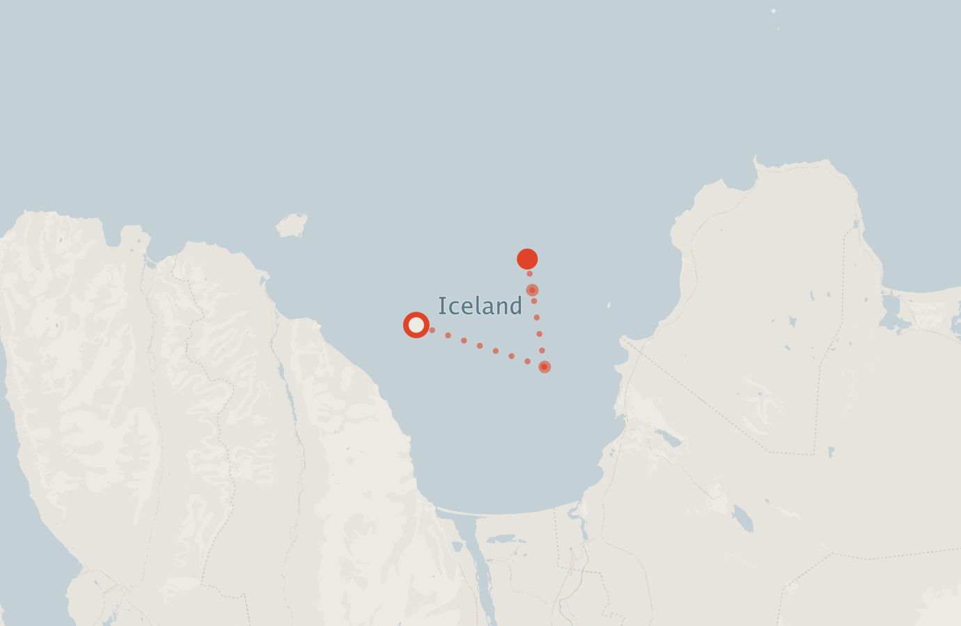 Activity map — real sighting points on an OpenStreetMap basemap