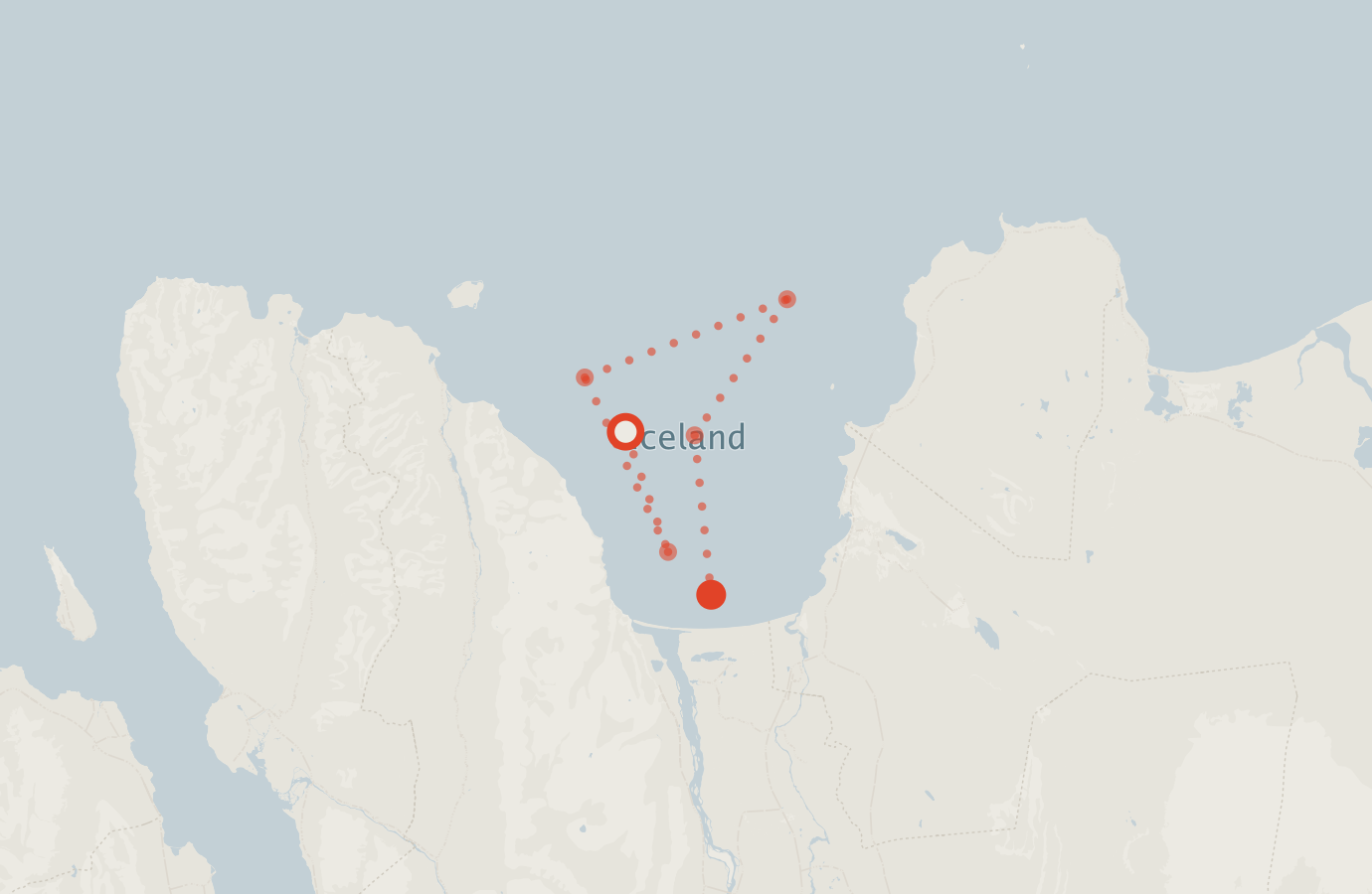 Activity map — real sighting points on an OpenStreetMap basemap