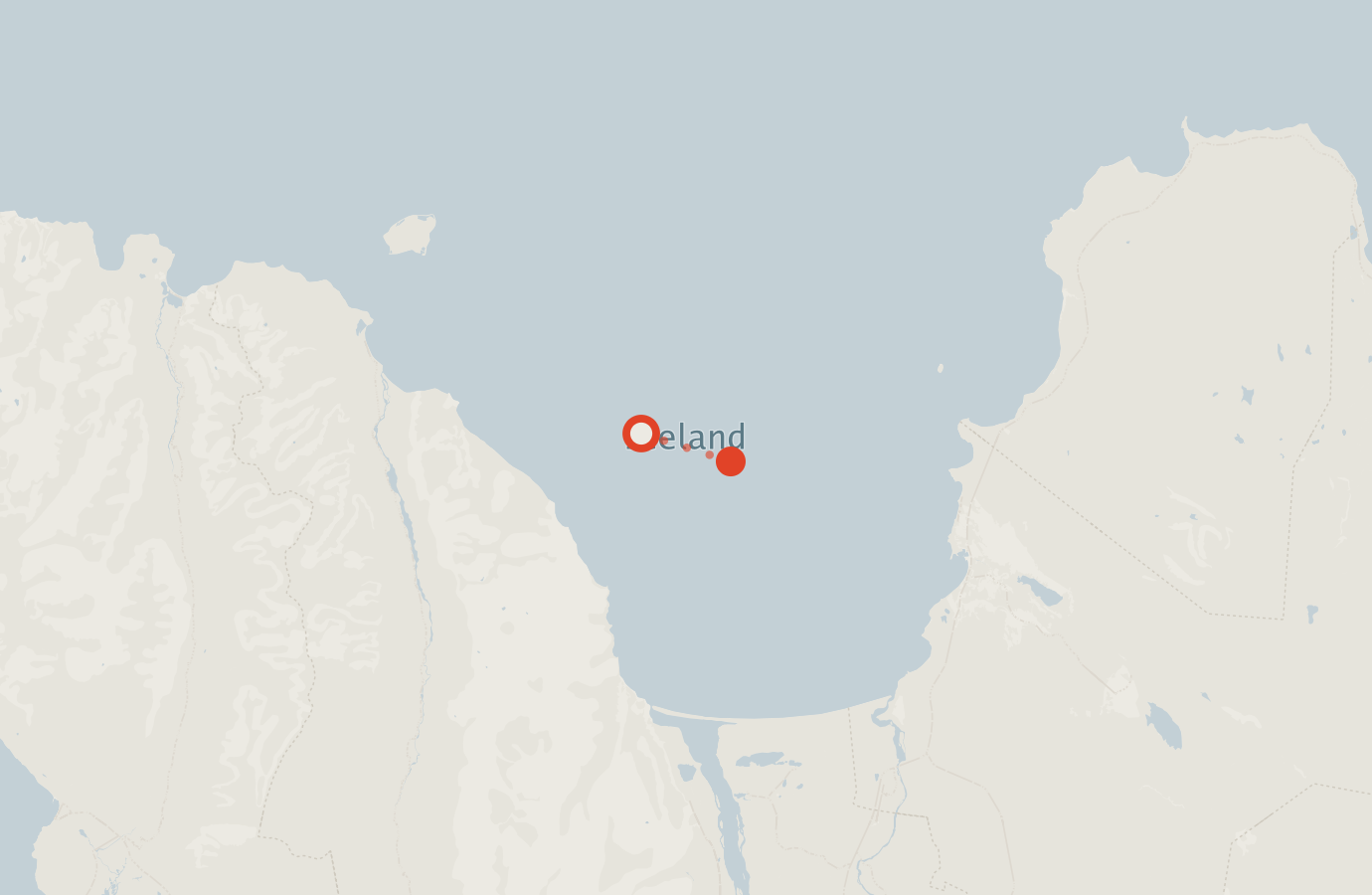 Activity map — real sighting points on an OpenStreetMap basemap