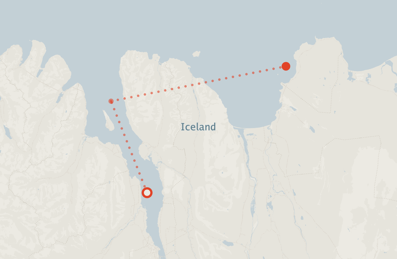 Activity map — real sighting points on an OpenStreetMap basemap
