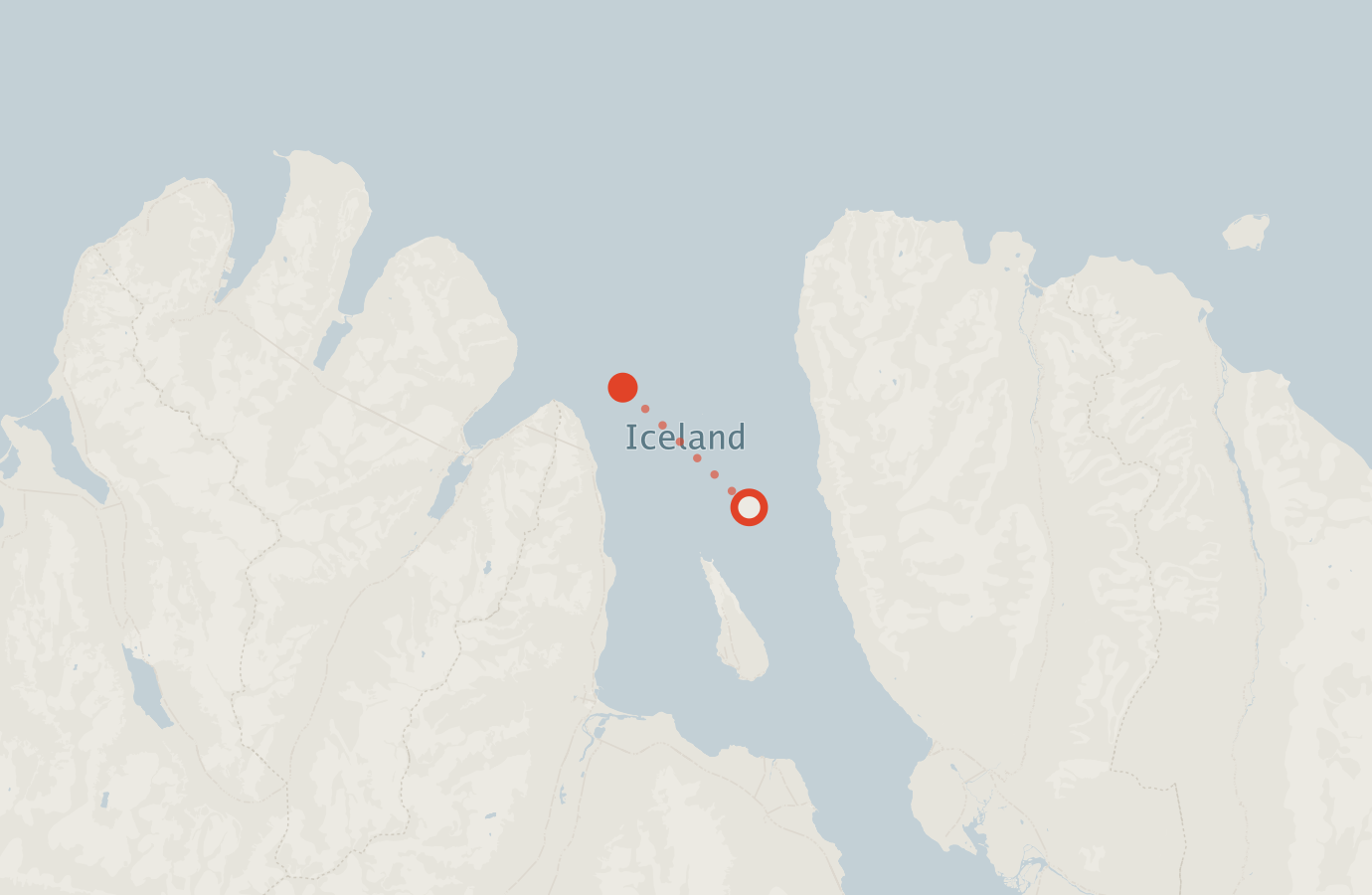 Activity map — real sighting points on an OpenStreetMap basemap
