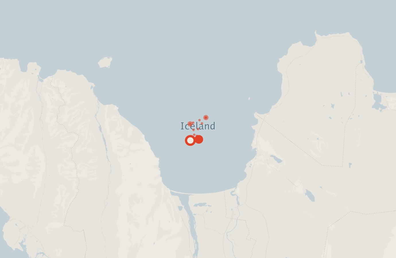 Activity map — real sighting points on an OpenStreetMap basemap