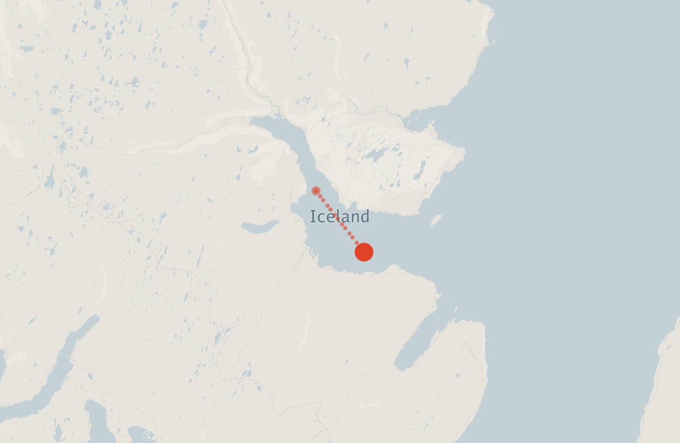 Activity map — real sighting points on an OpenStreetMap basemap