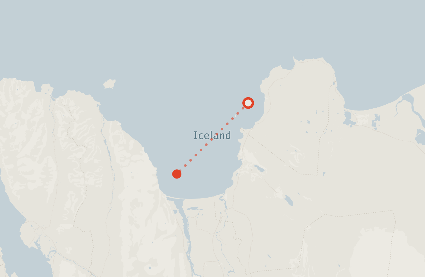 Activity map — real sighting points on an OpenStreetMap basemap