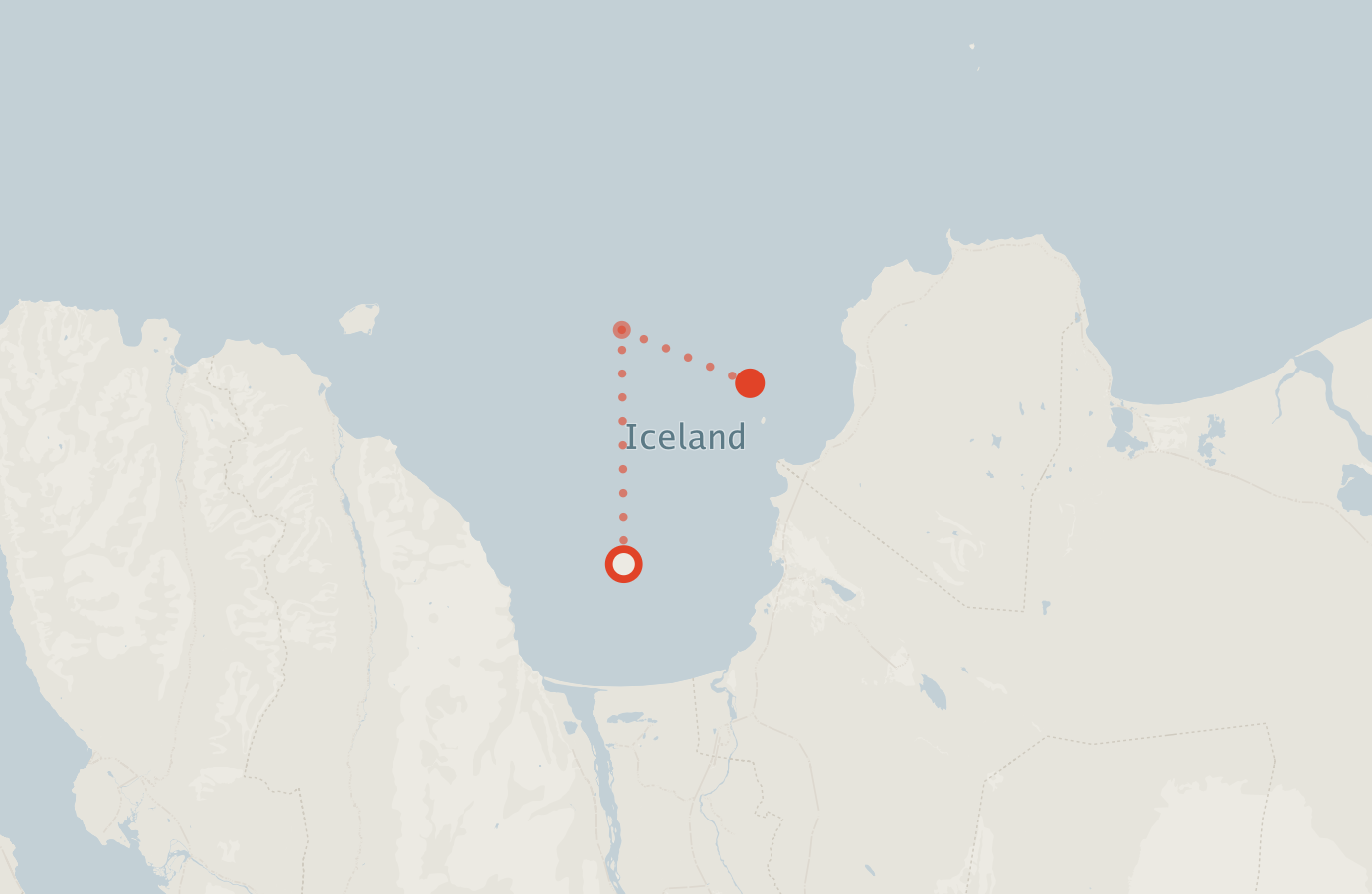 Activity map — real sighting points on an OpenStreetMap basemap