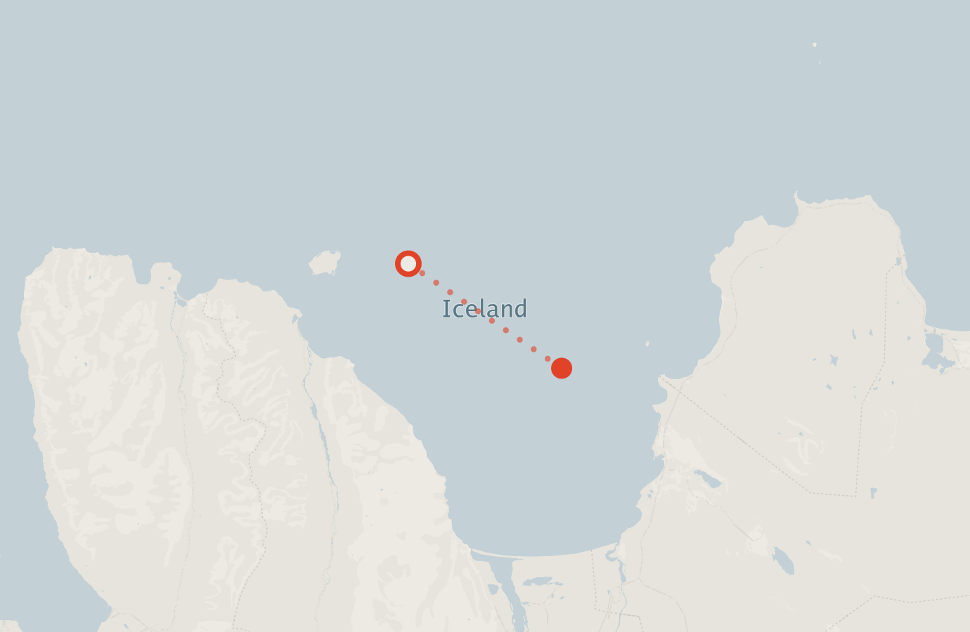 Activity map — real sighting points on an OpenStreetMap basemap