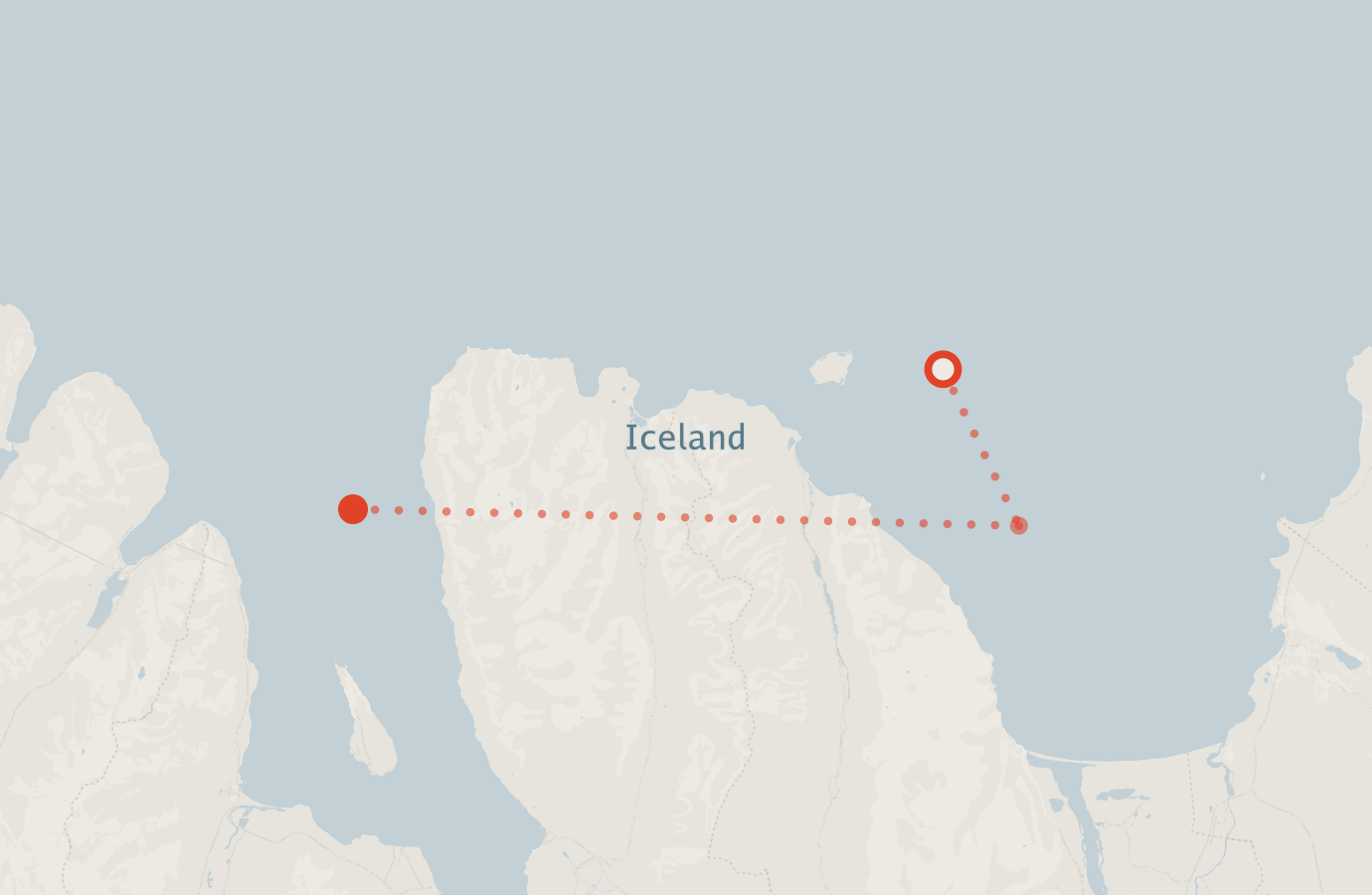 Activity map — real sighting points on an OpenStreetMap basemap