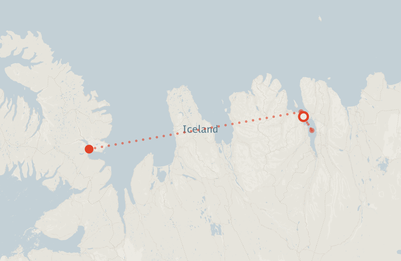 Activity map — real sighting points on an OpenStreetMap basemap