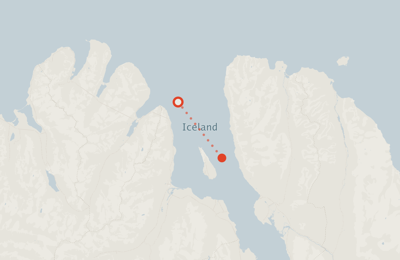 Activity map — real sighting points on an OpenStreetMap basemap