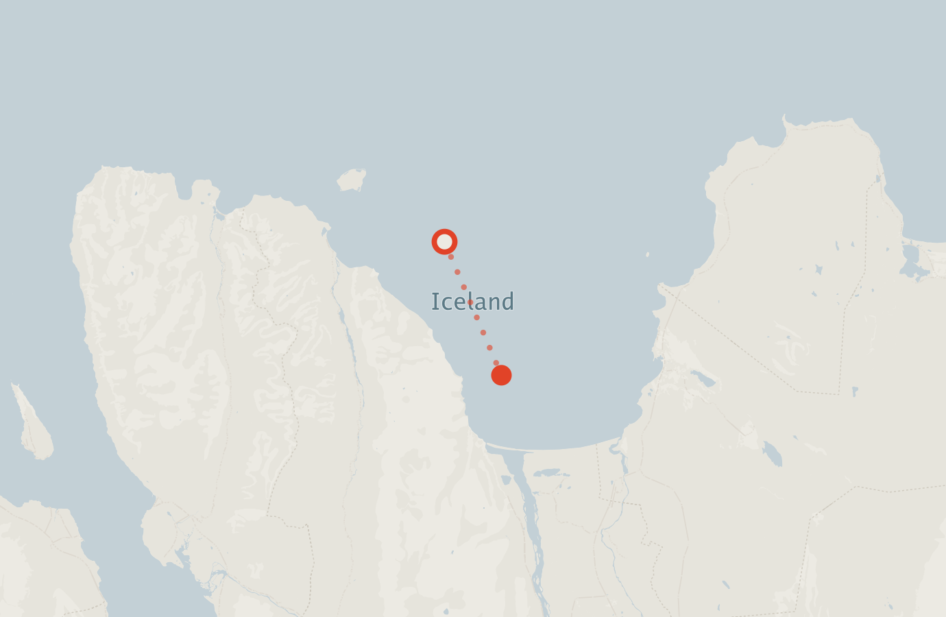 Activity map — real sighting points on an OpenStreetMap basemap