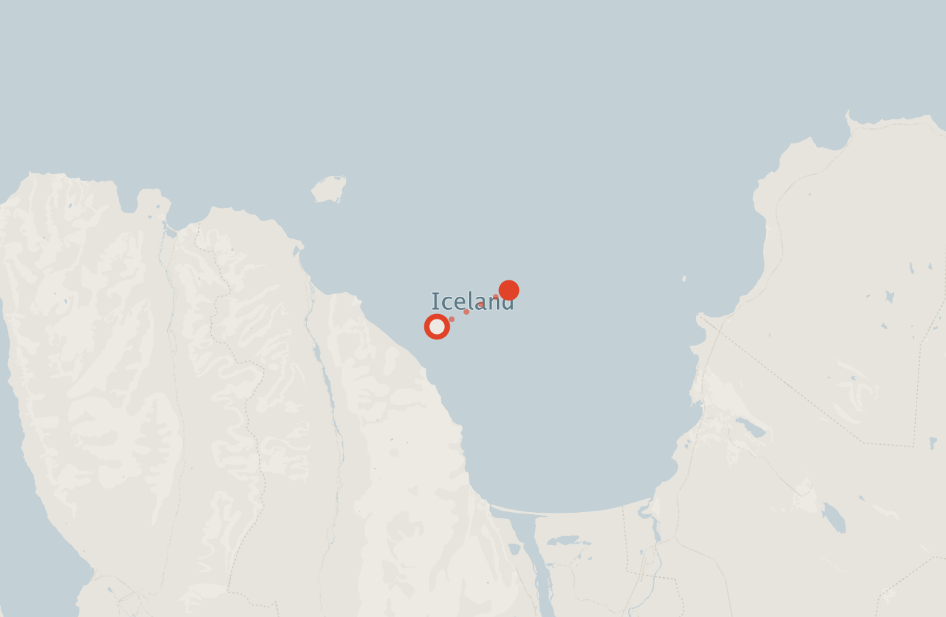 Activity map — real sighting points on an OpenStreetMap basemap