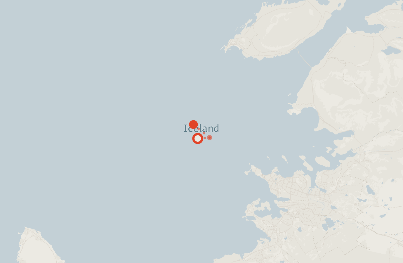 Activity map — real sighting points on an OpenStreetMap basemap