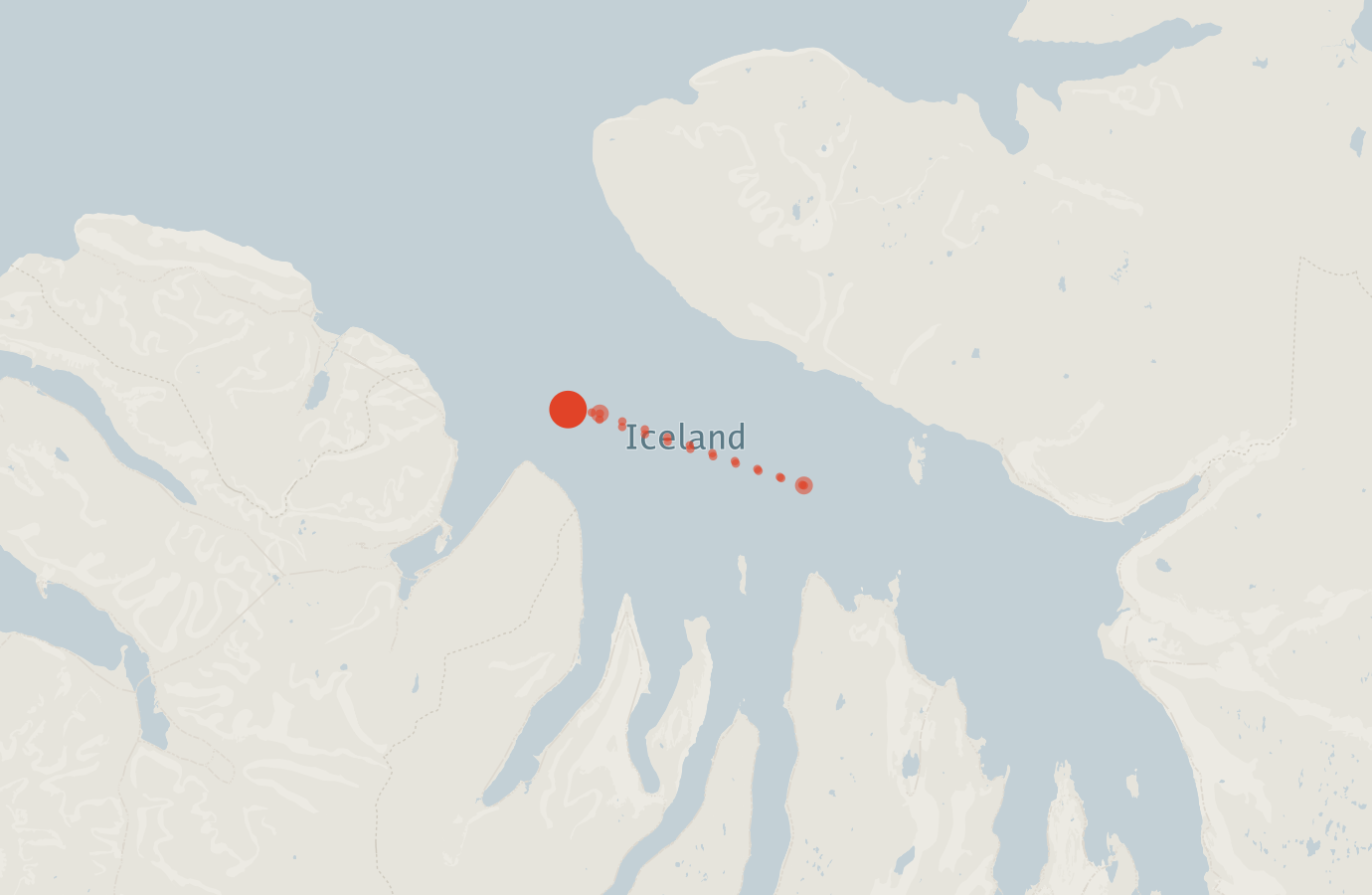 Activity map — real sighting points on an OpenStreetMap basemap