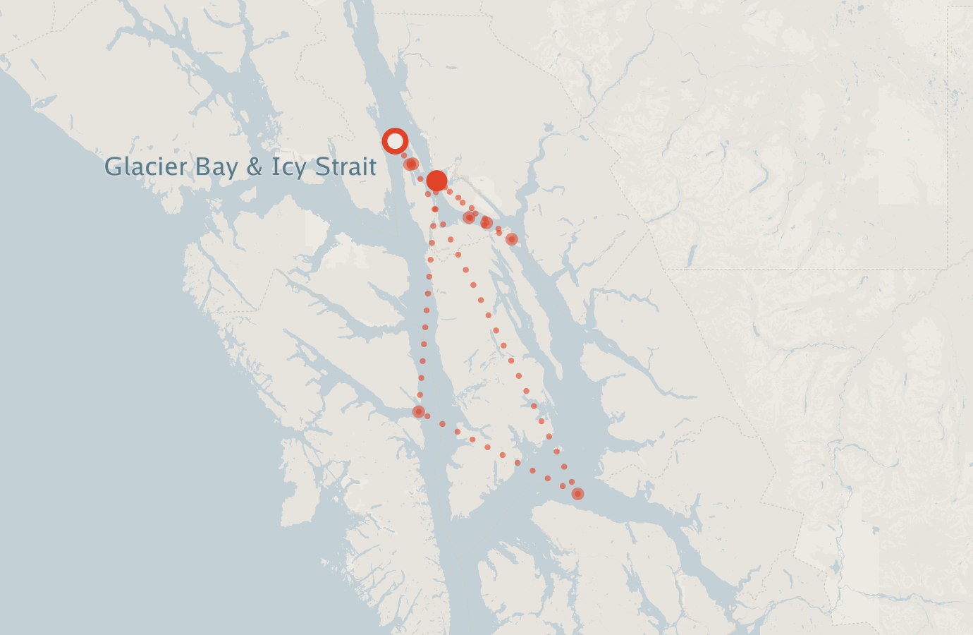 Activity map — real sighting points on an OpenStreetMap basemap