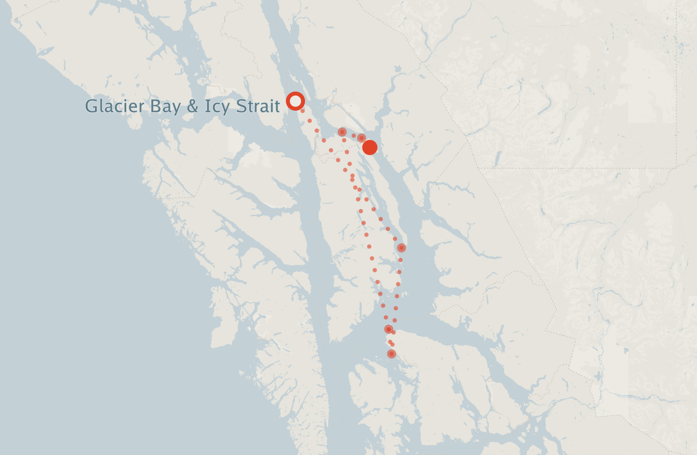 Activity map — real sighting points on an OpenStreetMap basemap