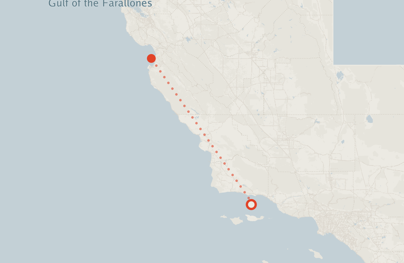 Activity map — real sighting points on an OpenStreetMap basemap