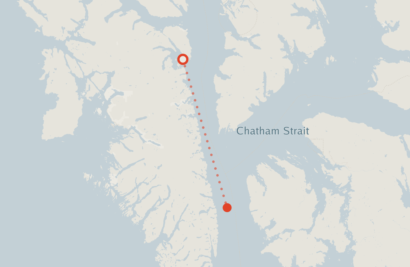 Activity map — real sighting points on an OpenStreetMap basemap