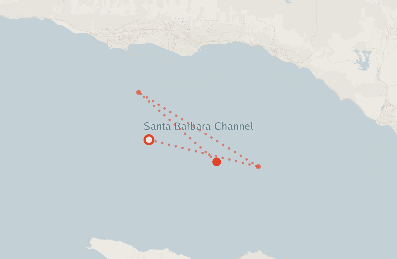 Activity map — real sighting points on an OpenStreetMap basemap