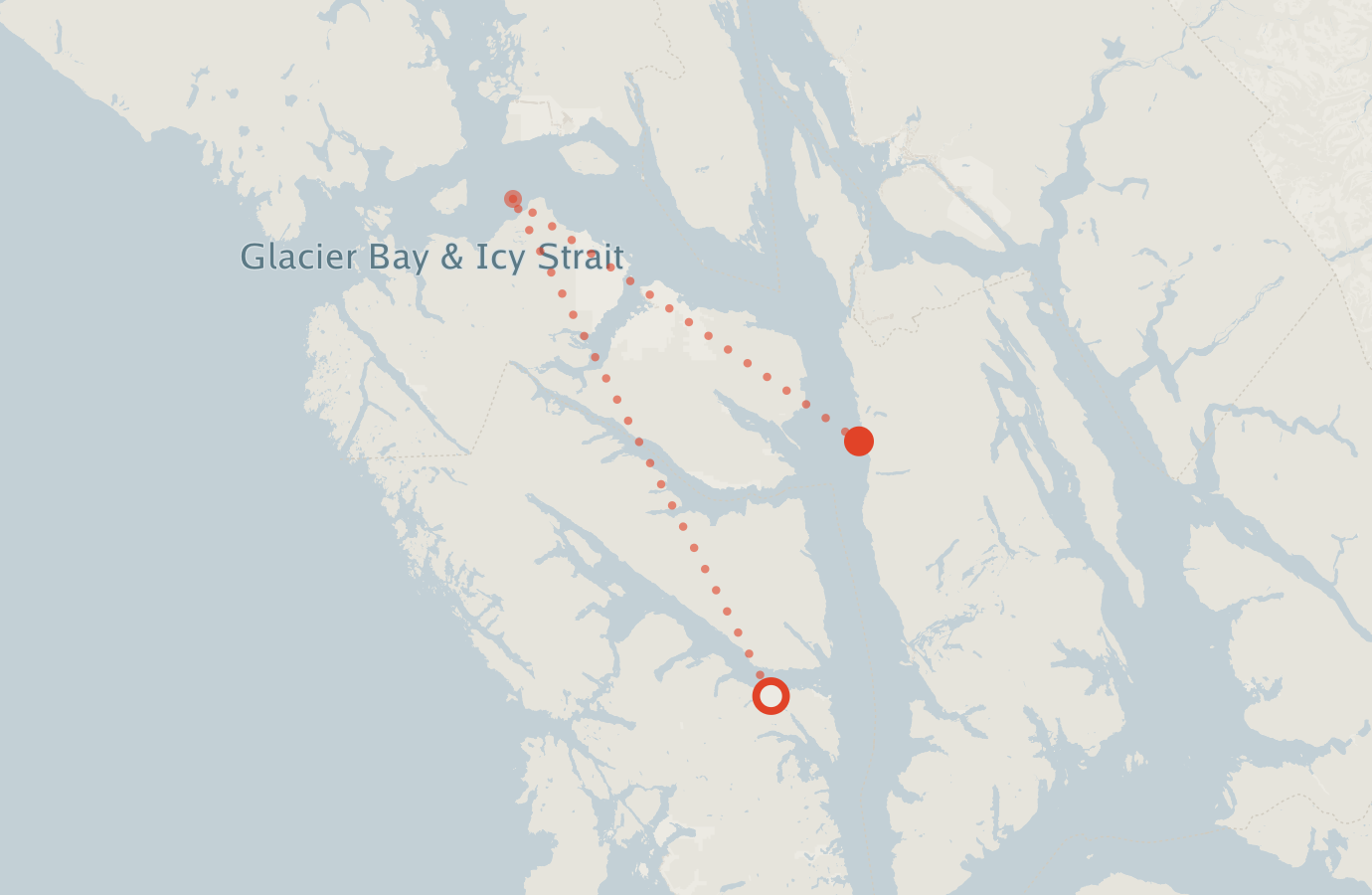 Activity map — real sighting points on an OpenStreetMap basemap