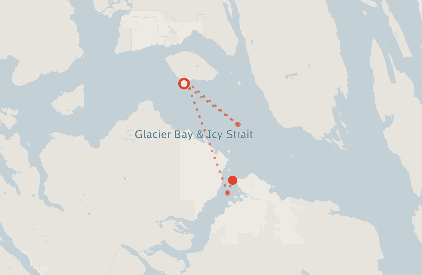 Activity map — real sighting points on an OpenStreetMap basemap