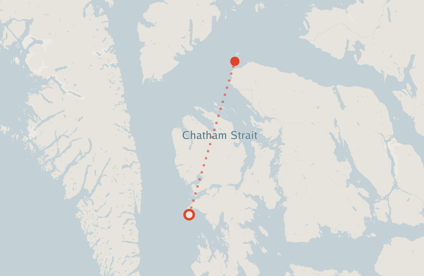 Activity map — real sighting points on an OpenStreetMap basemap