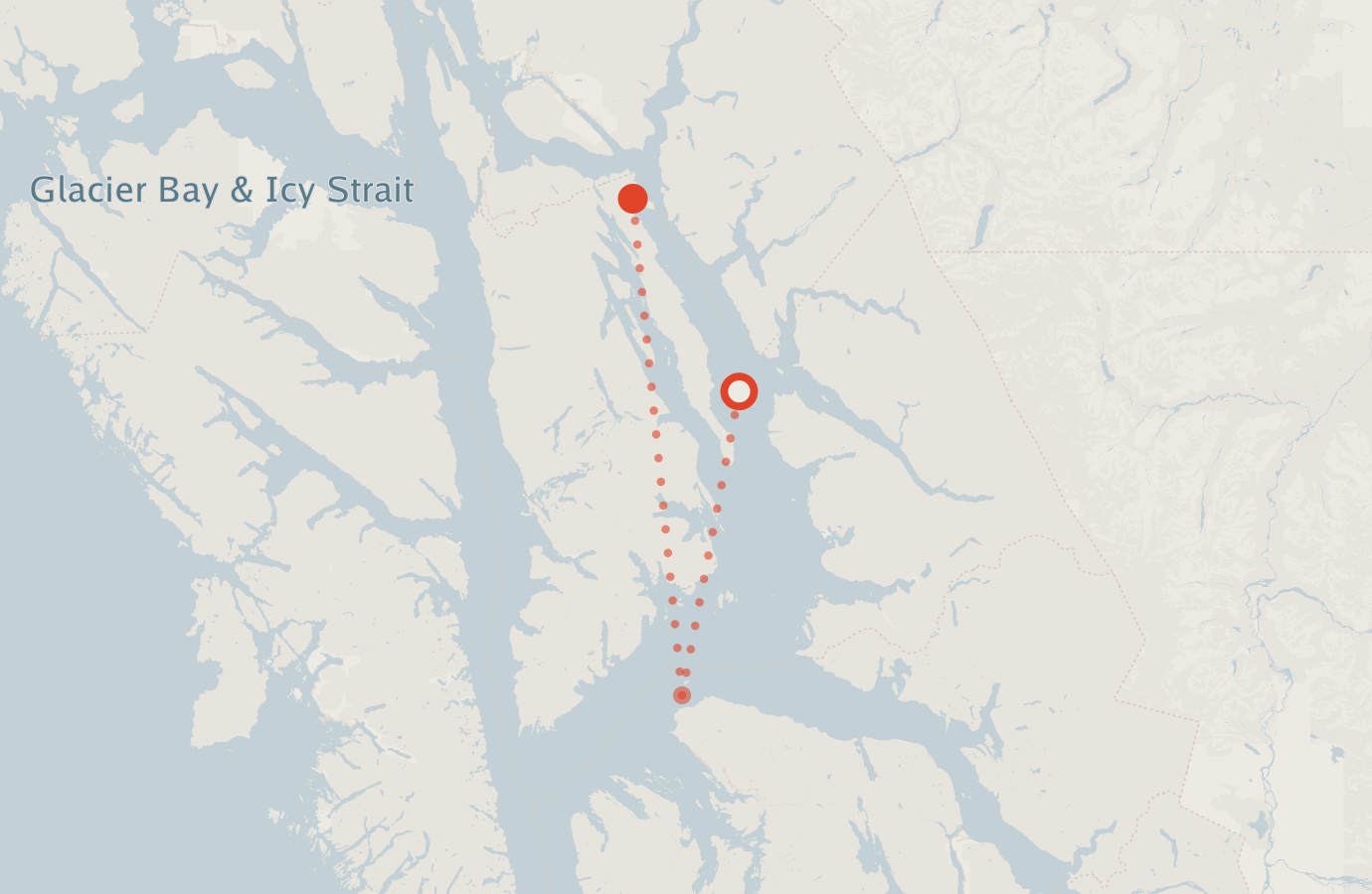 Activity map — real sighting points on an OpenStreetMap basemap