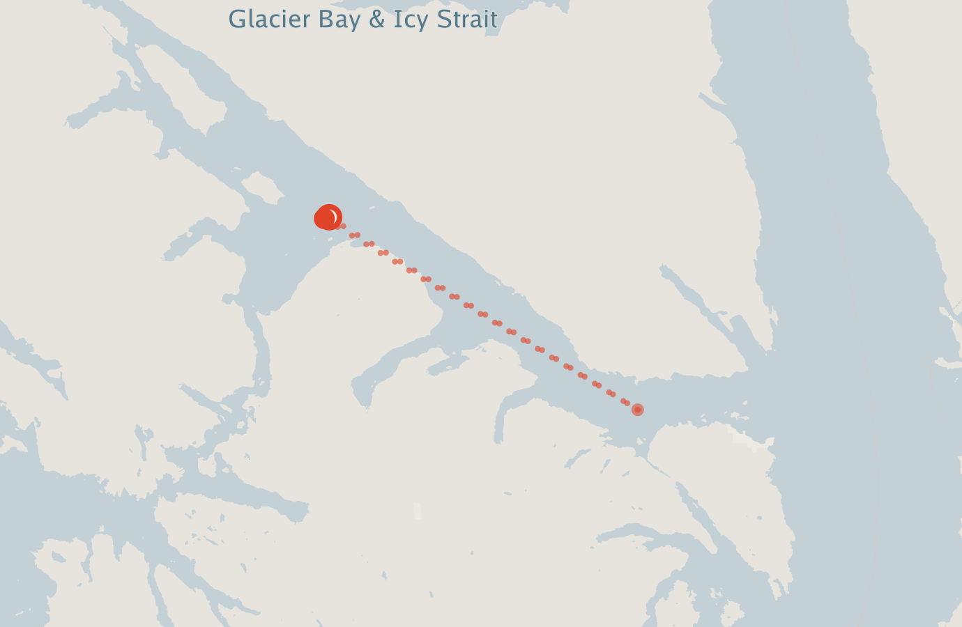 Activity map — real sighting points on an OpenStreetMap basemap