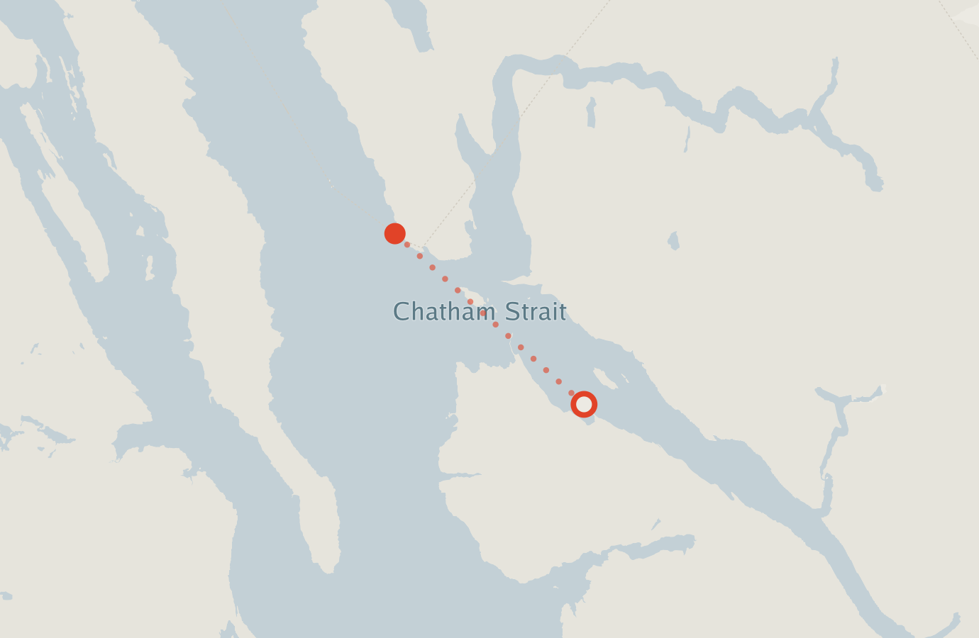 Activity map — real sighting points on an OpenStreetMap basemap