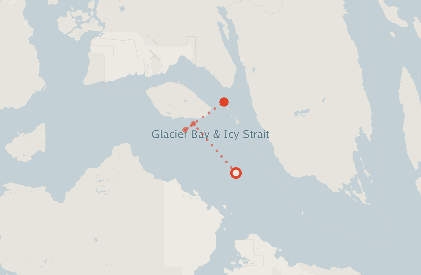 Activity map — real sighting points on an OpenStreetMap basemap