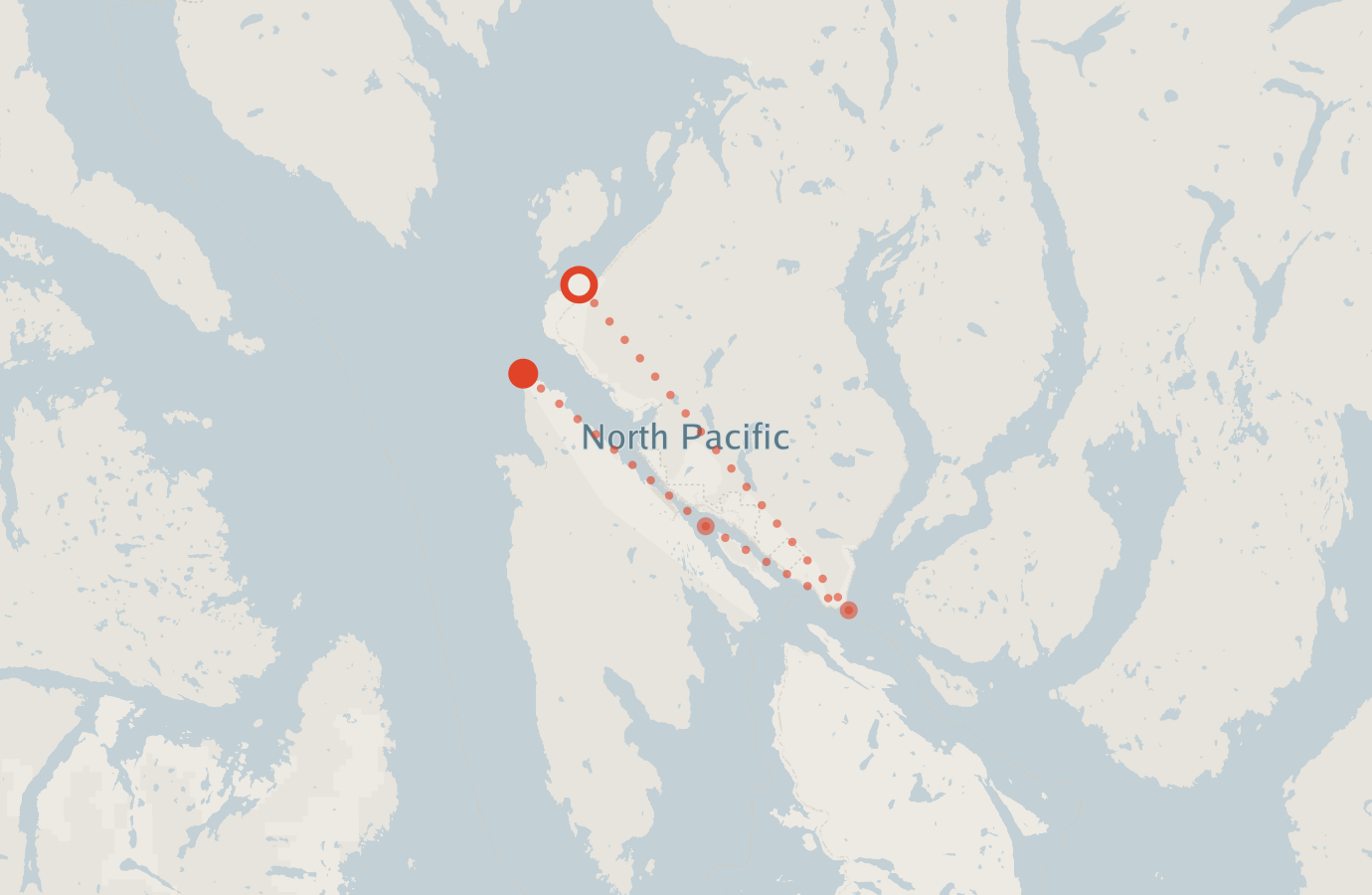 Activity map — real sighting points on an OpenStreetMap basemap