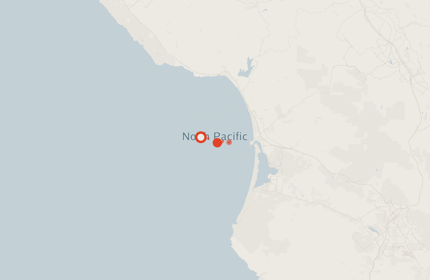 Activity map — real sighting points on an OpenStreetMap basemap