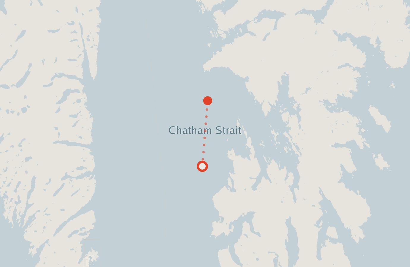 Activity map — real sighting points on an OpenStreetMap basemap
