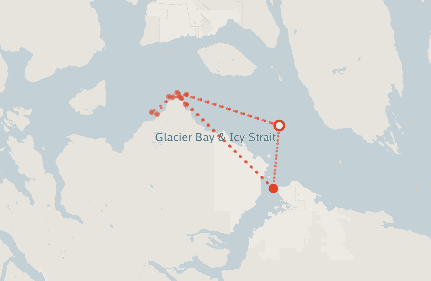 Activity map — real sighting points on an OpenStreetMap basemap