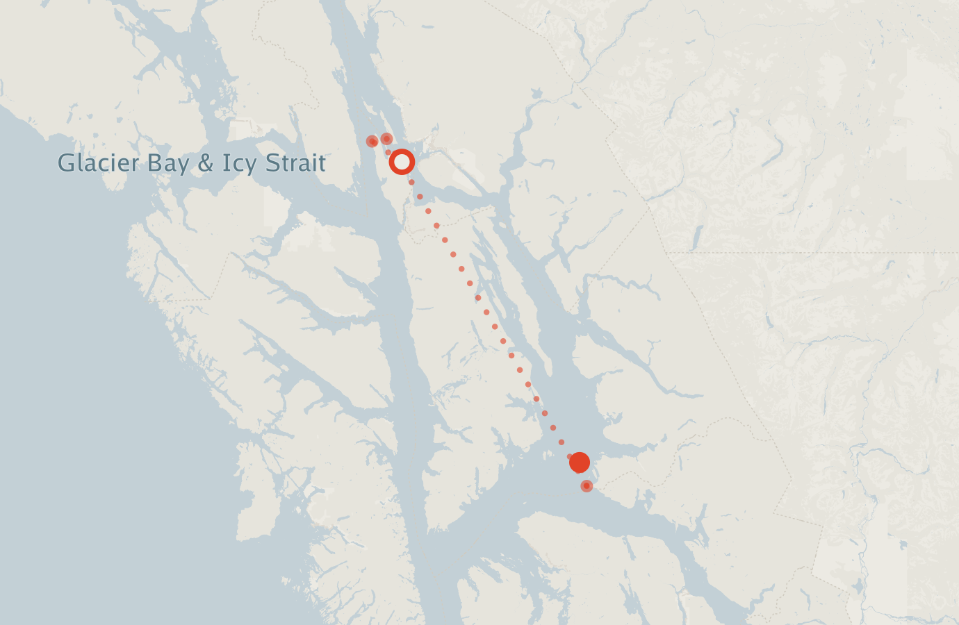 Activity map — real sighting points on an OpenStreetMap basemap