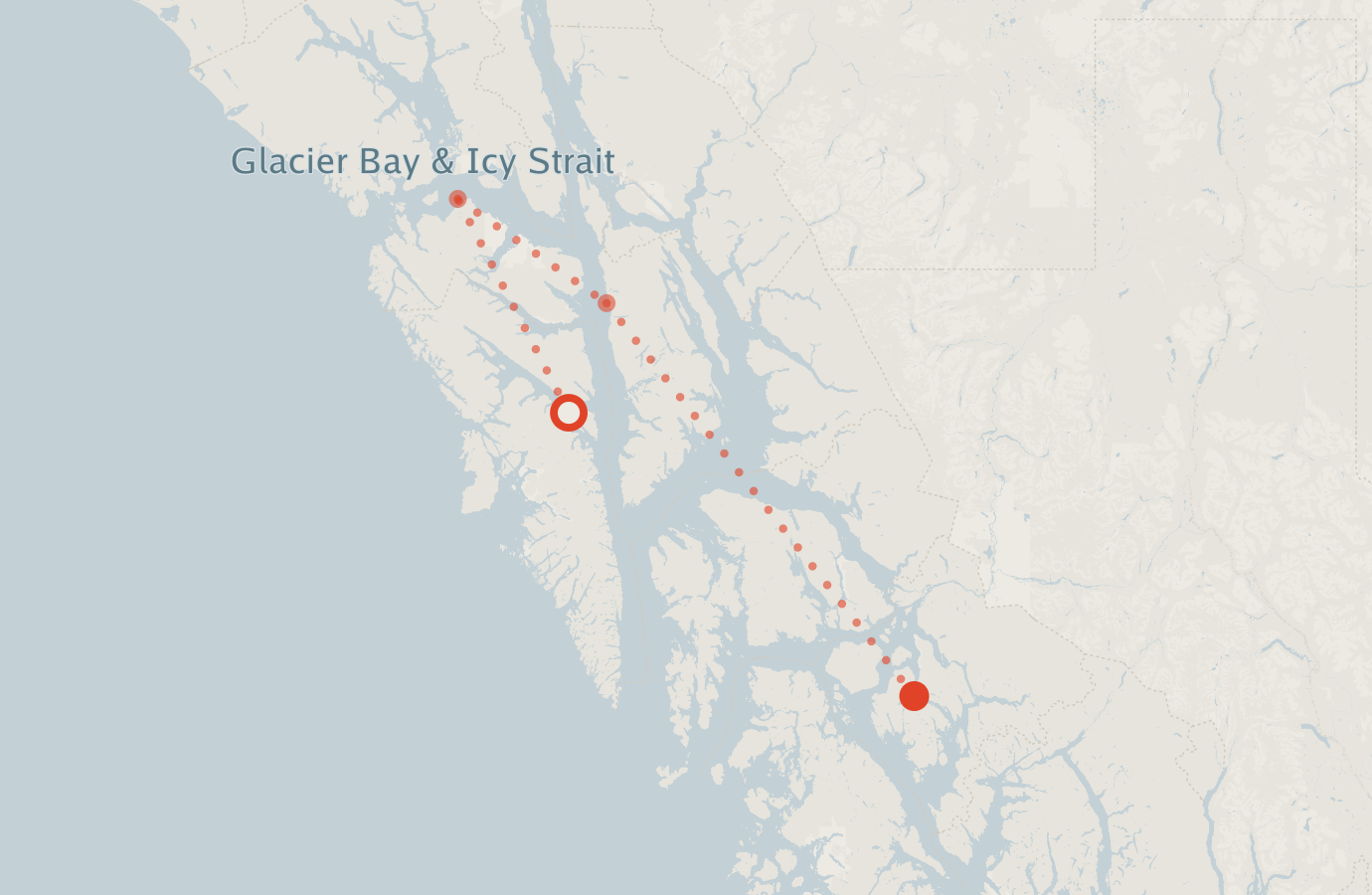 Activity map — real sighting points on an OpenStreetMap basemap