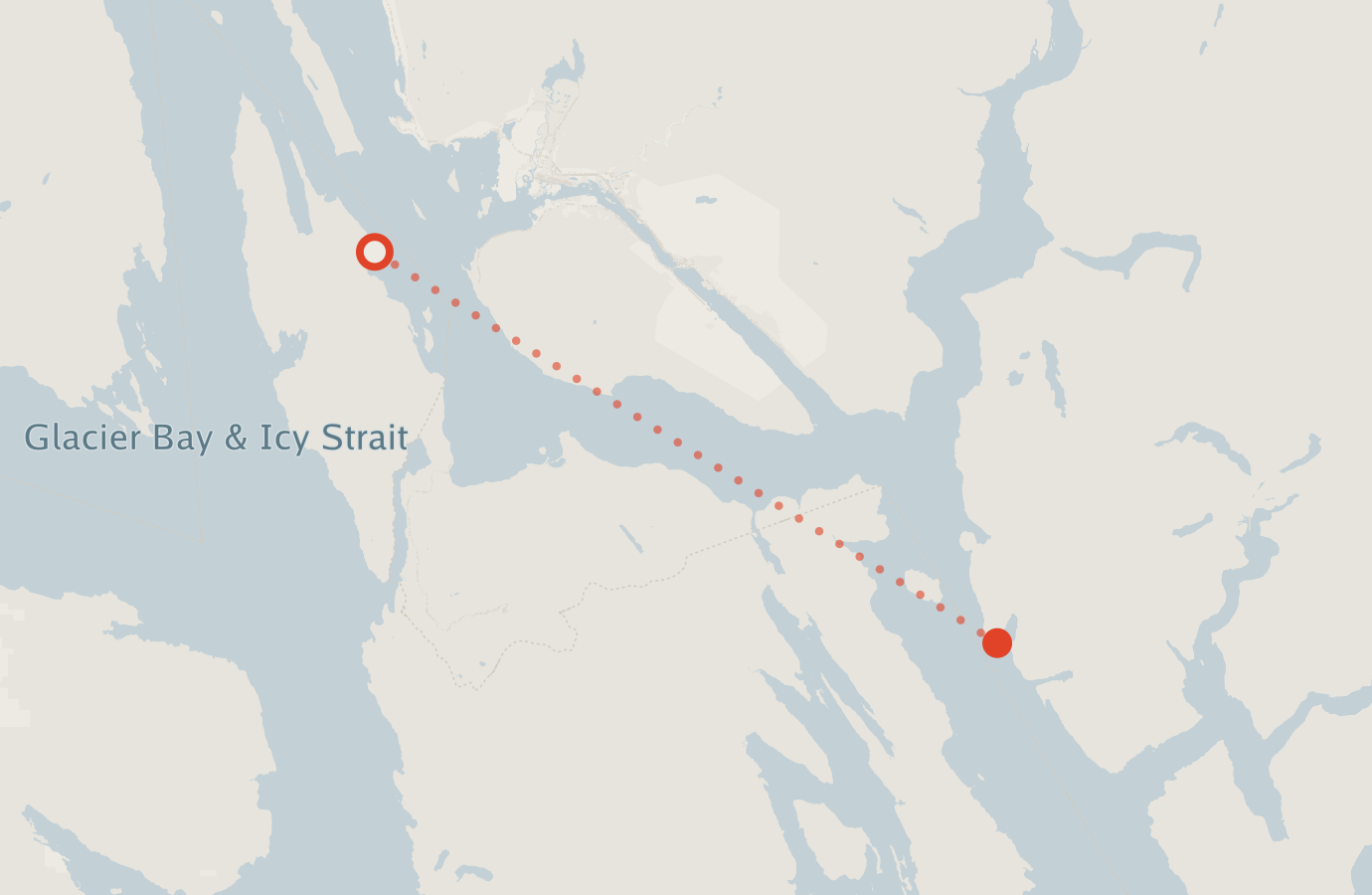 Activity map — real sighting points on an OpenStreetMap basemap