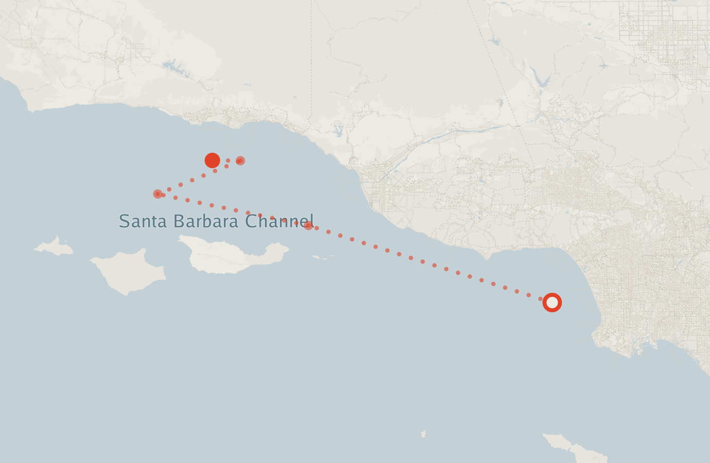 Activity map — real sighting points on an OpenStreetMap basemap