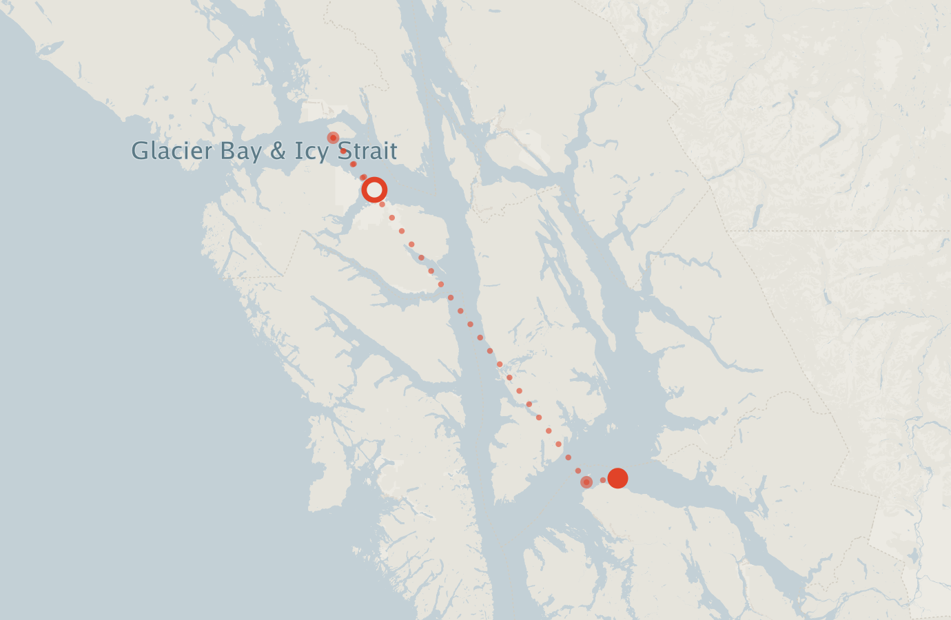 Activity map — real sighting points on an OpenStreetMap basemap