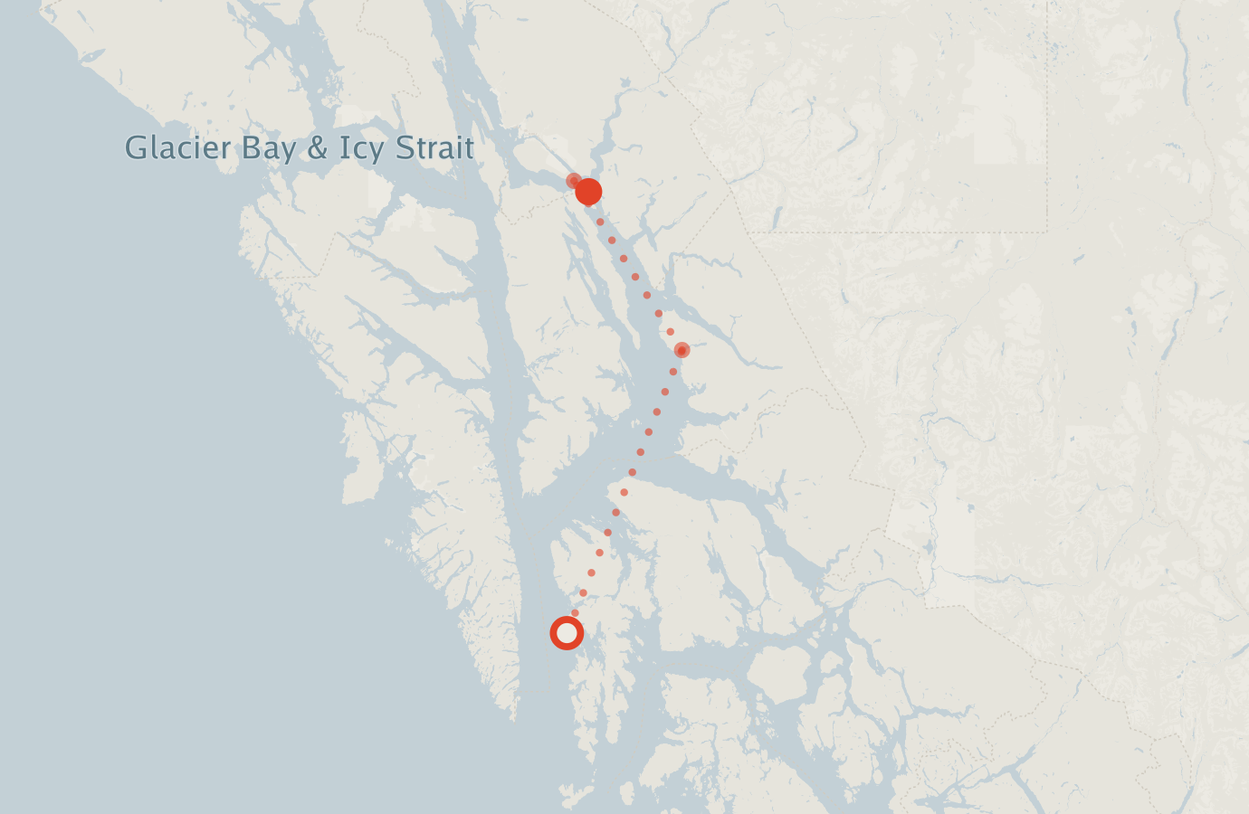 Activity map — real sighting points on an OpenStreetMap basemap