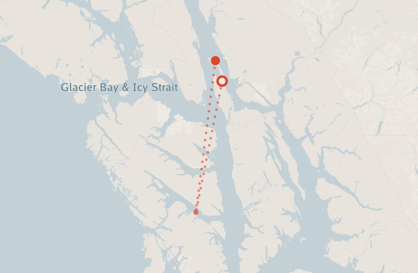Activity map — real sighting points on an OpenStreetMap basemap