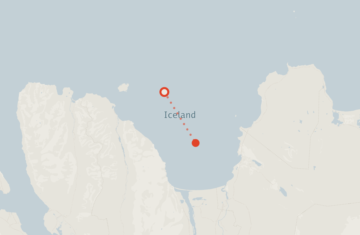 Activity map — real sighting points on an OpenStreetMap basemap