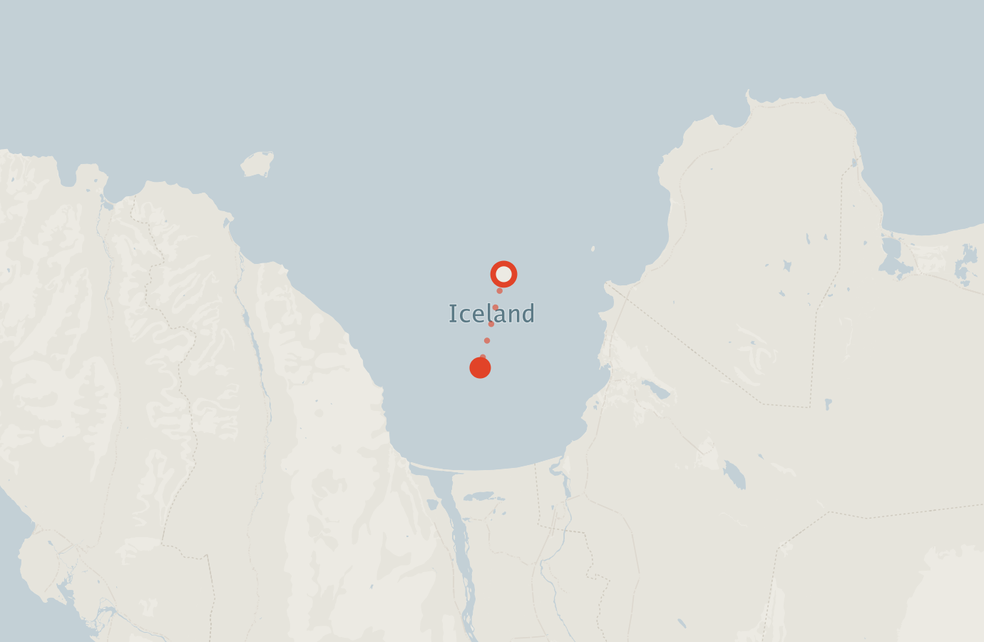 Activity map — real sighting points on an OpenStreetMap basemap